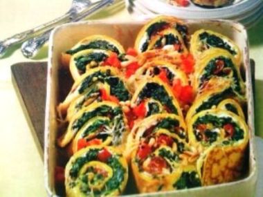 Špenátové crespelle