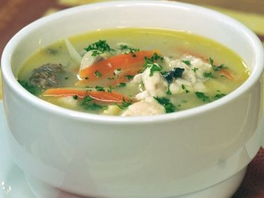 Rybí polévka s knedlíčky - dia 8,3 S
