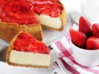 Jahůdkový cheesecake na máslových sušenkách