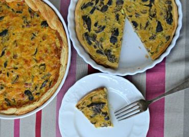 Quiche s houbami a dýní