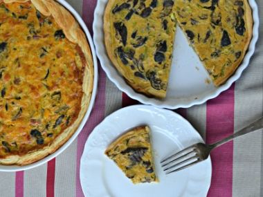 Quiche s houbami a dýní