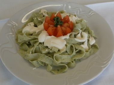 Špenátové fettucini