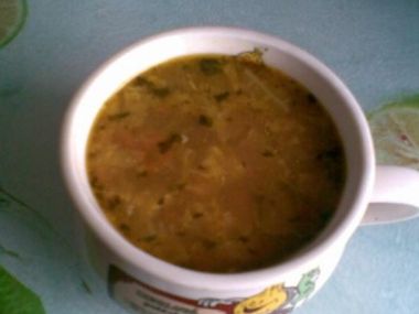 Keto kapustová polévka s hlívou