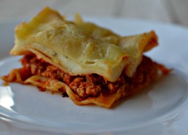 Lasagne s krůtím masem