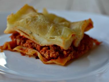 Lasagne s krůtím masem