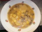Bramborová polévka s houbami
