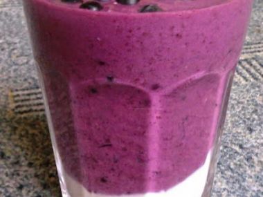 Smoothie borůvka