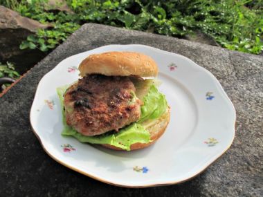 Krůtí burger s mátou