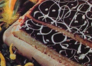 Linecký koláč s tvarohem a čokoládou