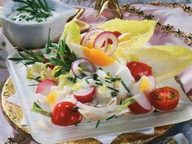 Čendův salát z čekankových puků