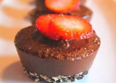 Nepečený čokoládový minicake