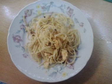 Špagety s vejcem