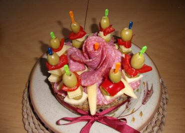 Masový dort narozeninový