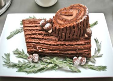 Bûche au chocolat Père Noël (Čokoládové poleno)