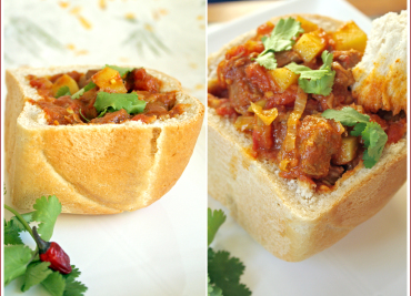 Bunny chow (plněná bulka)