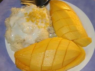 Mangová rýže - Khao Niao Mamuang