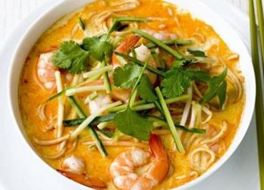 Singapurská Laksa kokos-kari