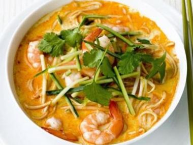 Singapurská Laksa kokos-kari