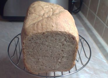 Pšenično - grahamový pivní chléb z domácí pekárny