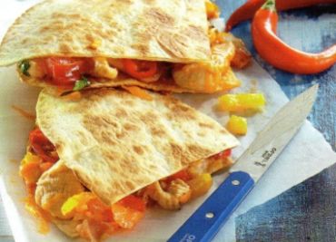 Quesadilla s bylinkovou smetanou