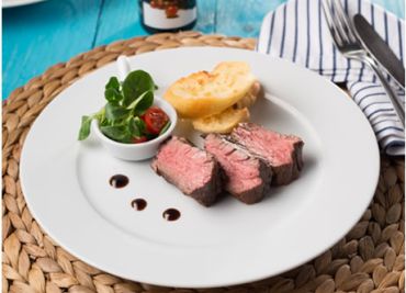 Steak z hovězího pupku marinovaný v klasickém balzamikovém krému