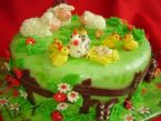 Velikonoční marcipánový dort