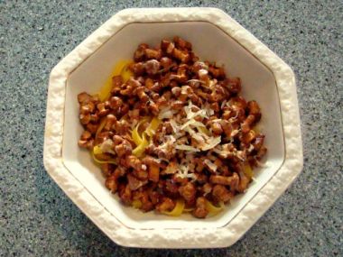 Tagliatelle s liškami