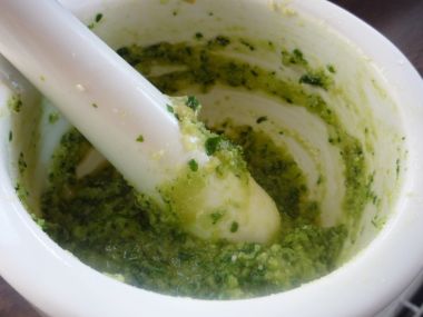 Petrželkové pesto 1