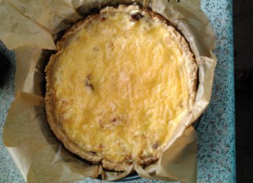 Houbový quiche