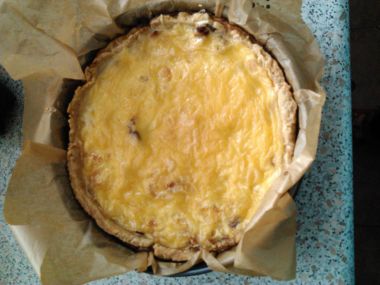 Houbový quiche