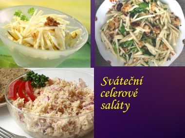 Sváteční celerové saláty