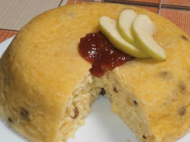Rýžový pudink s rozinkami