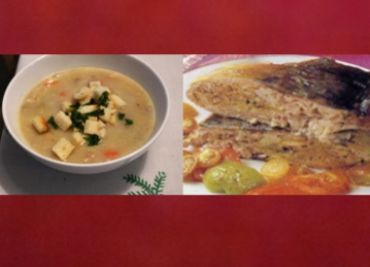 Sváteční oběd 27 - Kapří polévka a Nadívaný kapr