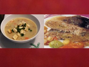 Sváteční oběd 27 - Kapří polévka a Nadívaný kapr