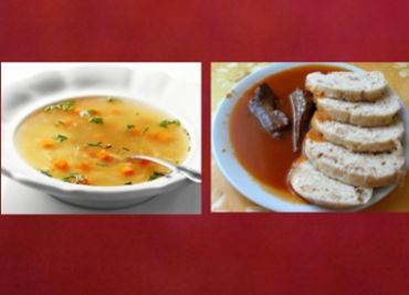 Oběd 6 - Hovězí polévka a rajská