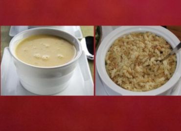 Oběd 15 -Sýrová polévka a těstoviny se zelím