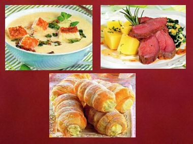 Sváteční oběd 8 - Kedlubnová polévka, jehněčí pečeně a kremrole