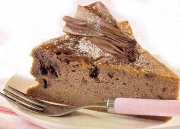 Křehoučký čokoládový koláč
