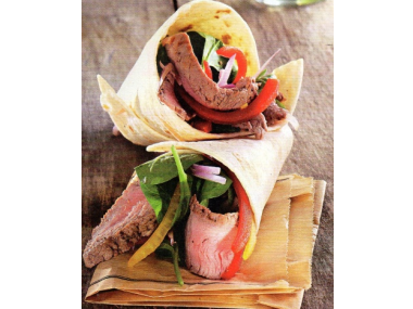 Tortilla s vepřovou panenkou