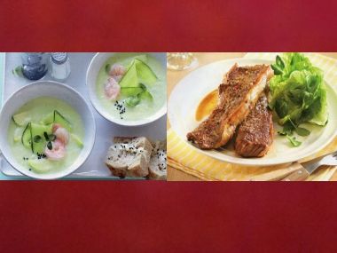 Sváteční oběd 29 - Okurková polévka a Hovězí steak