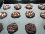 Čokoládové cookies s kousky banánu