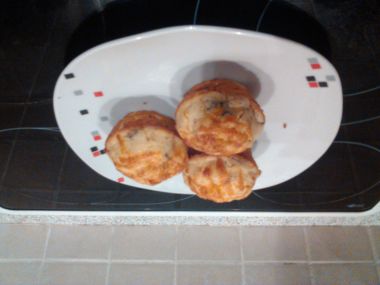 Slaninovo-čedarové muffiny