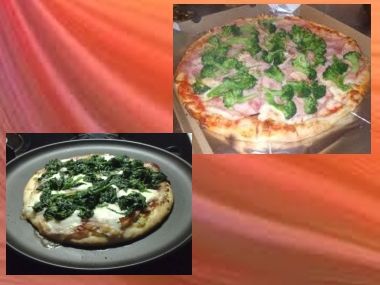 Pizza Brokolicová a Špenátová