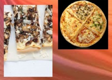 Pizza Houbová a Vajíčková