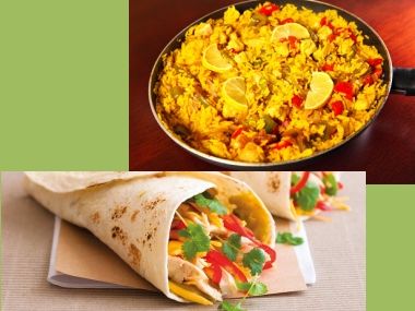 Recepty na kuřecí paellu a burritos