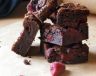 Brownies s malinami