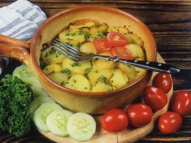 Včeře 92 - Zapečené cibulové brambory