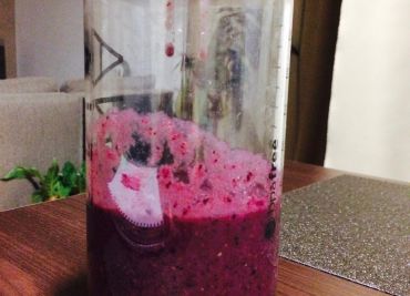 Borůvkové snídaňové smoothie