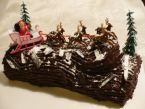 Bûche au chocolat Père Noël (Čokoládové poleno)
