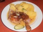 Recept Kuřecí stehna s česnekem
